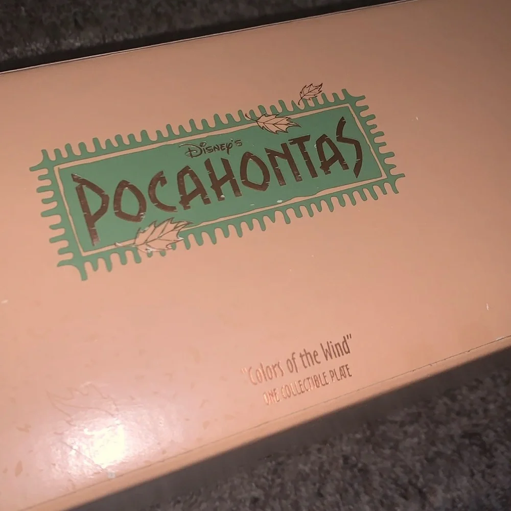 Pocahontas Colors Of The Wind Limited Edition Collectible 3D Relief Plate Disney